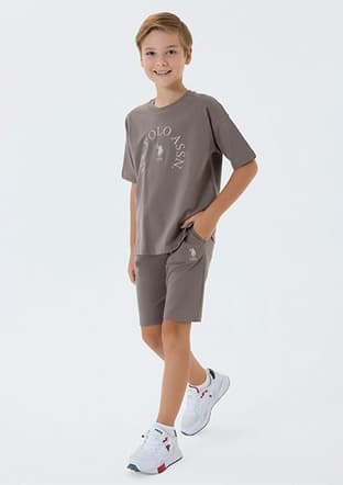 Us2428-4 Erkek Çocuk Bej Pijama - 1