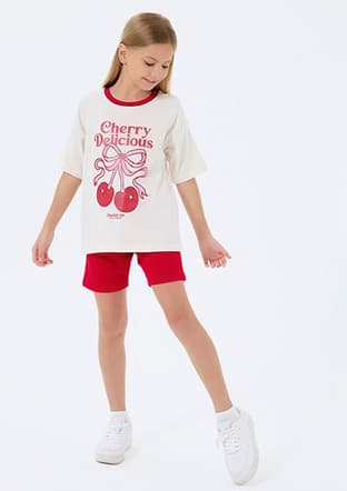 Rp3799-2 Kız Çocuk Beyaz Pijama - 1