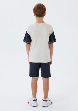 Us2418-4 Erkek Çocuk Bej Pijama - 2