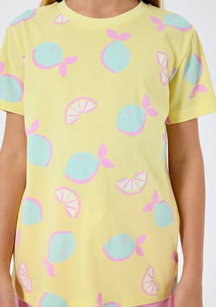 Rp3793-2 Kız Çocuk Sarı Pijama - 3