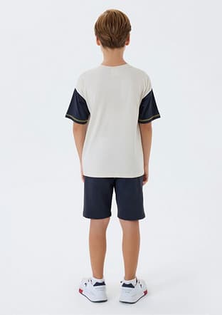 Us2418-G Erkek Çocuk Bej Pijama - 2