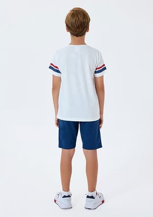 Us2409-G Erkek Çocuk Beyaz Pijama - 2