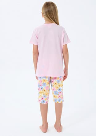 Rp3783-2 Kız Çocuk Pembe Pijama - 2