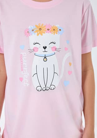 Rp3783-2 Kız Çocuk Pembe Pijama - 3