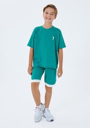 Us2403-4 Erkek Çocuk Yeşil Pijama - 1