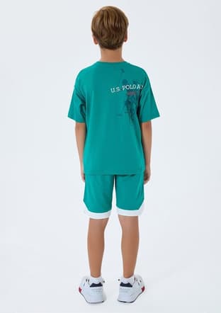 Us2403-4 Erkek Çocuk Yeşil Pijama - 2