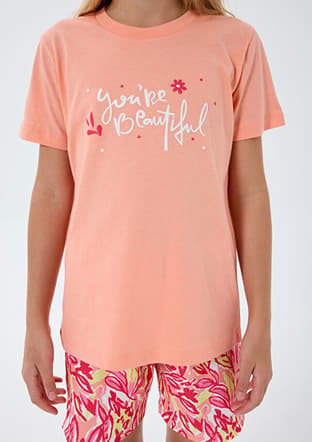 Rp3806-G Kız Çocuk Turuncu Pijama - 3