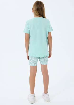 Rp3806-G Kız Çocuk Yeşil Pijama - 2
