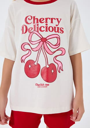 Rp3799-G Kız Çocuk Beyaz Pijama - 3