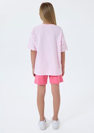 Us2510-4 Kız Çocuk Pembe Pijama - 2