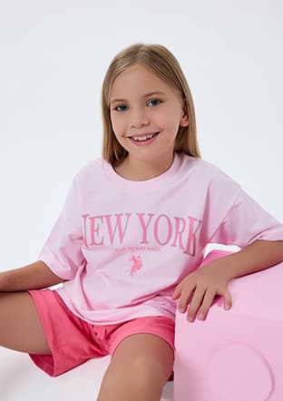 Us2510-4 Kız Çocuk Pembe Pijama - 3