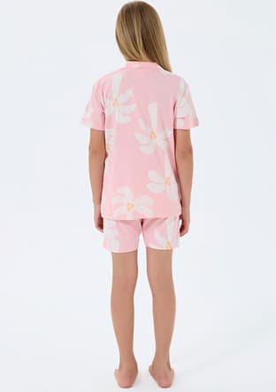 Rp3780-G Kız Çocuk Turuncu Pijama - 2
