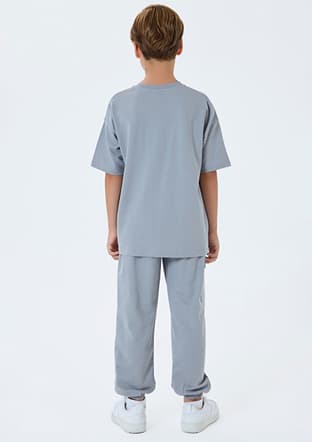 Rp3766-G Erkek Çocuk Gri Eşofman - 2