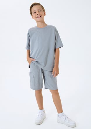 Rp3765-G Erkek Çocuk Gri Pijama - 1