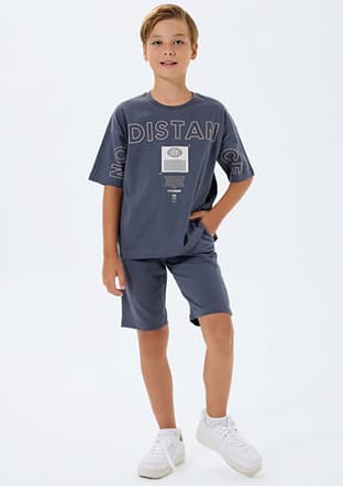 Rp3752-G Erkek Çocuk Füme Pijama - 1