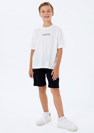 Rp3738-G Erkek Çocuk Beyaz Pijama - 1