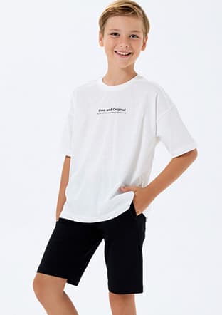 Rp3738-G Erkek Çocuk Beyaz Pijama - 2