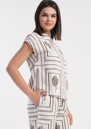 4110501987 Kadın Beyaz Pijama - 3