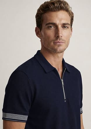44715 Erkek Lacivert Polo Yaka T-shirt - 3