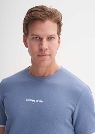 42430 Erkek Lacivert Bisiklet Yaka T-shirt - 3