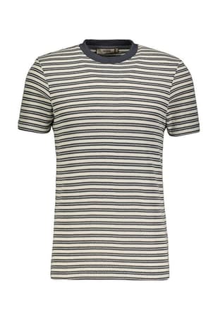41830 Erkek Lacivert Bisiklet Yaka T-shirt - 1