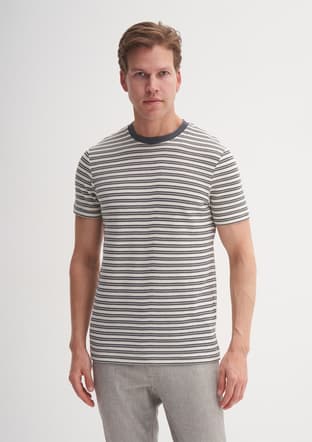 41830 Erkek Antrasit Bisiklet Yaka T-shirt - 2