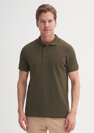 46130 Erkek Yeşil Polo Yaka T-shirt - 2