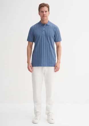 41020 Erkek Lacivert Polo Yaka T-shirt - 2
