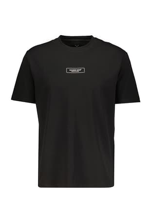 44340 Erkek Siyah Bisiklet Yaka T-shirt - 1