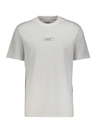 44340 Erkek Beyaz Bisiklet Yaka T-shirt - 1