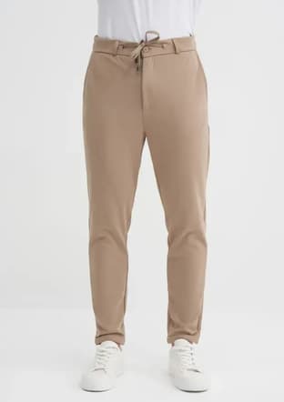00055 Erkek Bej Pantolon - 2