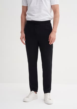 00250 Erkek Siyah Pantolon - 1