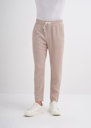 00250 Erkek Bej Pantolon - 1