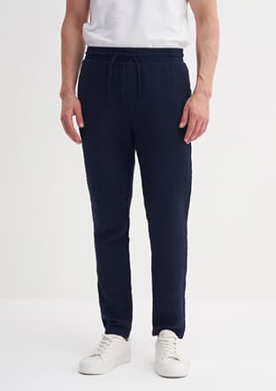 00250 Erkek Lacivert Pantolon - 1