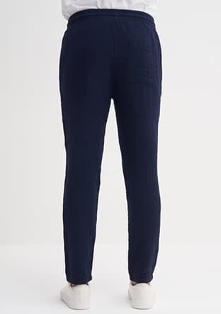 00250 Erkek Lacivert Pantolon - 3