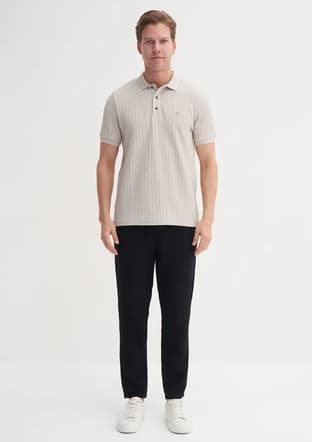 40520 Erkek Gri Polo Yaka T-shirt - 2