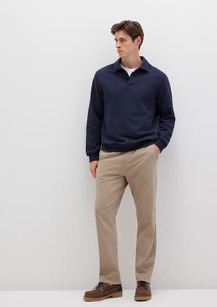 M0010547-80062 Erkek Bej Pantolon - 1