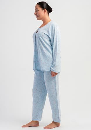 5032430483 Kadın Mavi Pijama - 2
