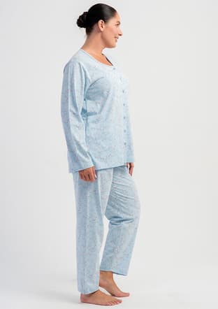 5032430483 Kadın Mavi Pijama - 3