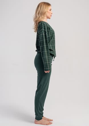 5031205080 Kadın Yeşil Pijama - 2