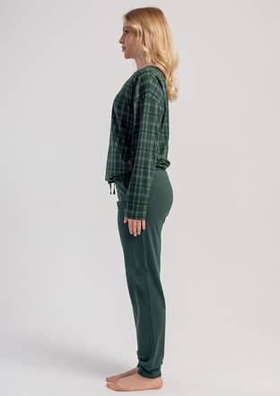 5031205080 Kadın Yeşil Pijama - 3