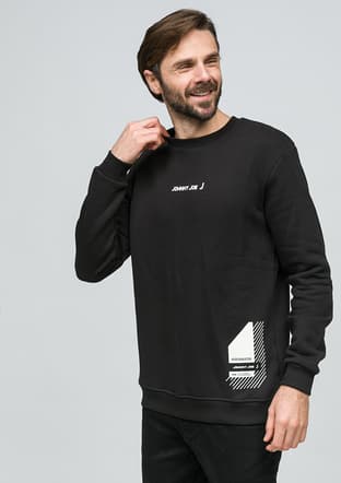 Joe53330 Erkek Siyah Sweatshirt - 2