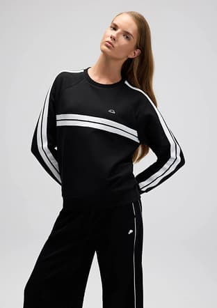 Ef536 Kadın Siyah Sweatshirt - 1
