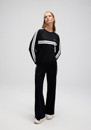 Ef536 Kadın Siyah Sweatshirt - 3