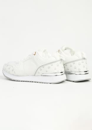 Bnı-12097 Kadın Beyaz Sneaker - 3