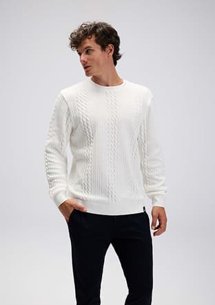Em623 Erkek Beyaz Sweatshirt - 1