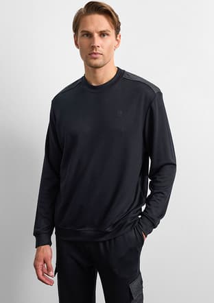 B35W12011 Erkek Siyah Sweatshirt - 1