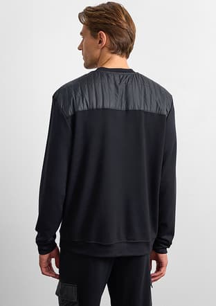 B35W12011 Erkek Siyah Sweatshirt - 2