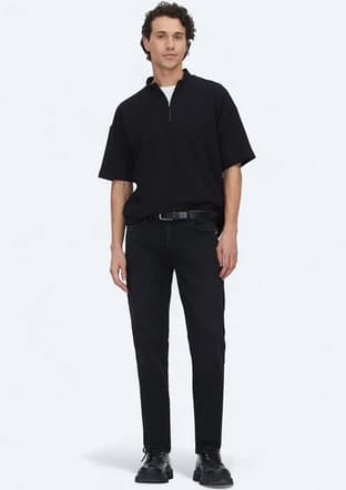 Pant-3548 Erkek Siyah Pantolon - 1