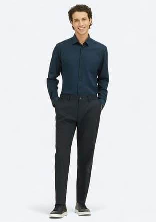 Pant-3553 Erkek Siyah Pantolon - 1